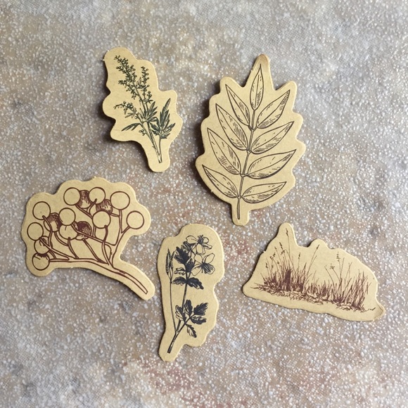 Set Of 7 Vintage Style Stickers - Picture 4 of 6